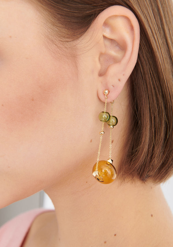 Paisie Double Chain Earrings